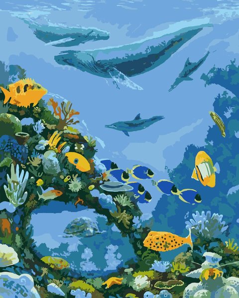 Рыбки в океане