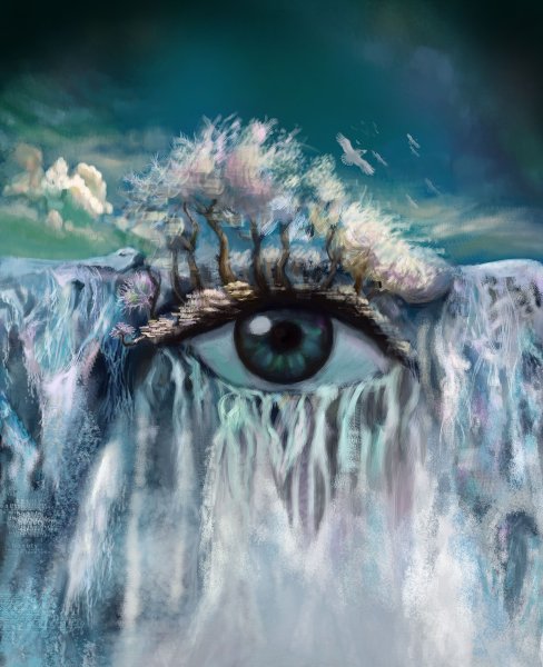 Глаза с красивыми отражениями