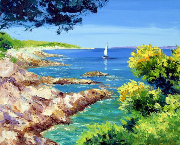 Море волна Прибой картины маслом