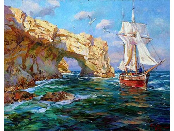 Андре Косслик морской пейзаж