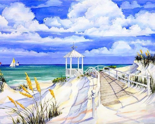 Художник Кикель море Владимир Кикель.