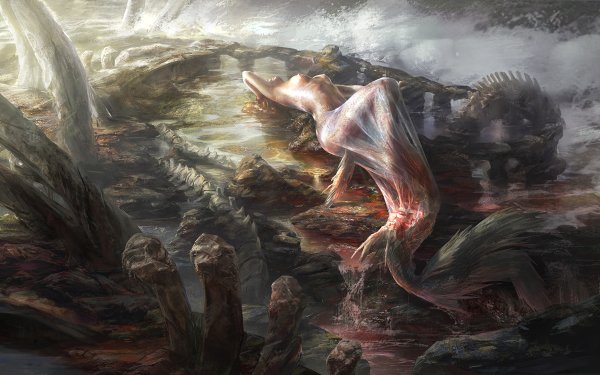 Раненная Русалка