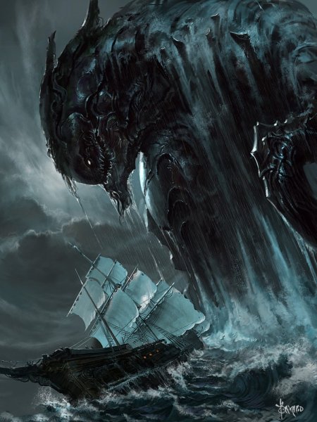 Гигантский морской змей Левиафан