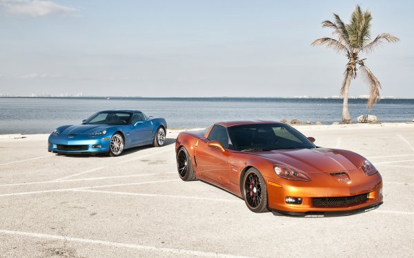 Corvette z06 оранжевый