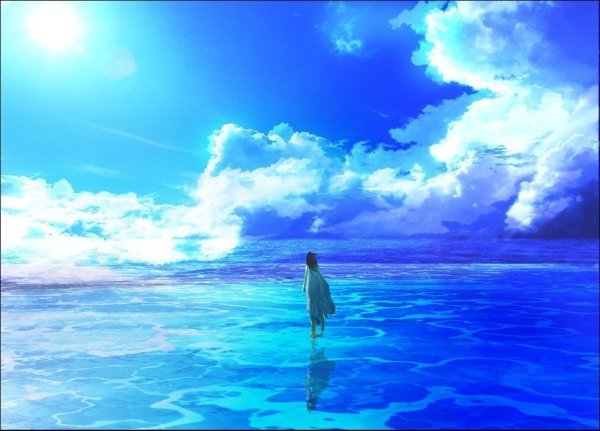 Голубое море аниме