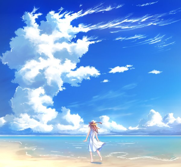 Вода в аниме стиле