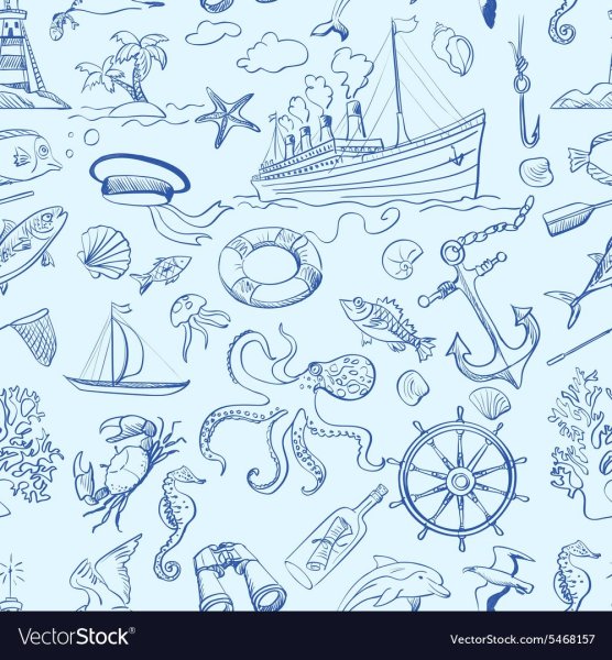 Морской фон рисунок