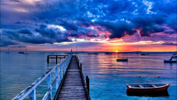 Море Пирс закат