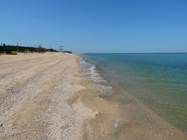 Пляж Голубицкая Азовское море