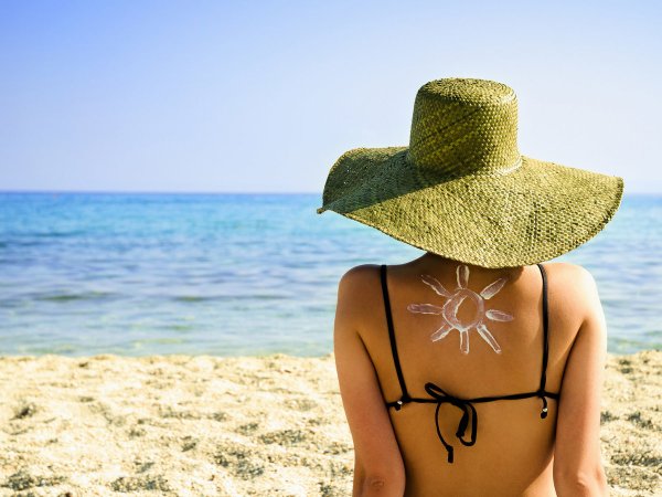 Загар на море