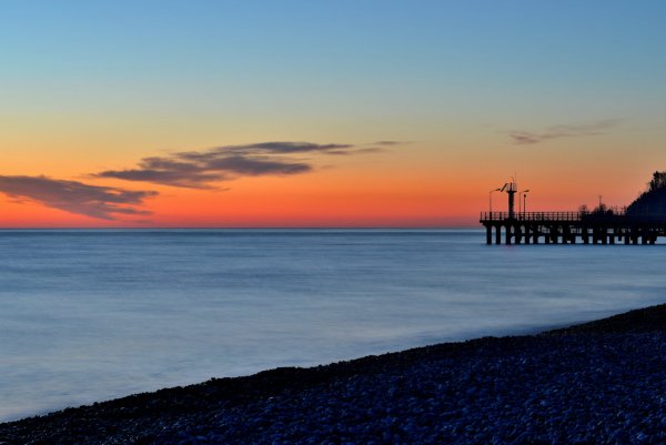 Закат в Дагомысе