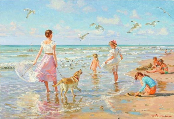 Художник Александр Аверин море