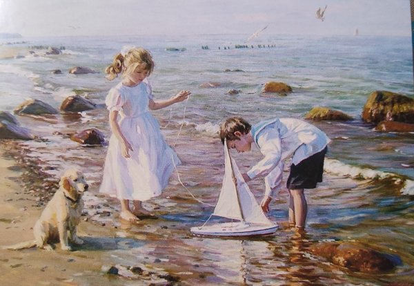 Художник Александр Аверин море