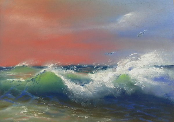 Рисование пастельными мелками