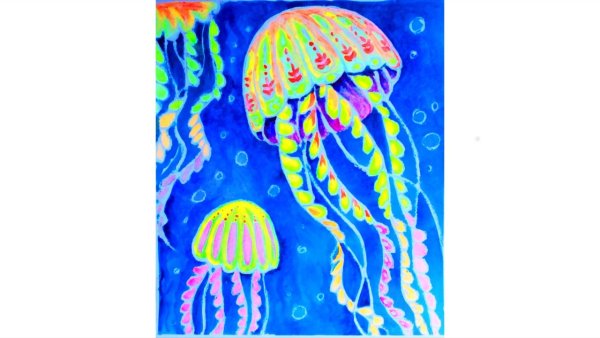 Рисунки мелками