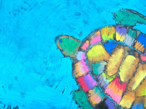 Рисование мелом на асфальте