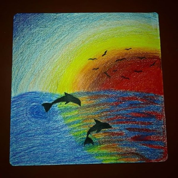 Закат пастелью