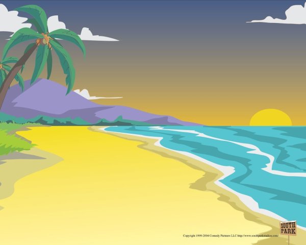 Море мультяшное