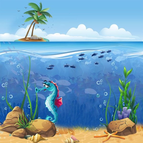 Море мультяшное