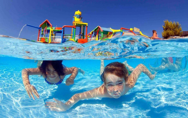 Водные горки на море