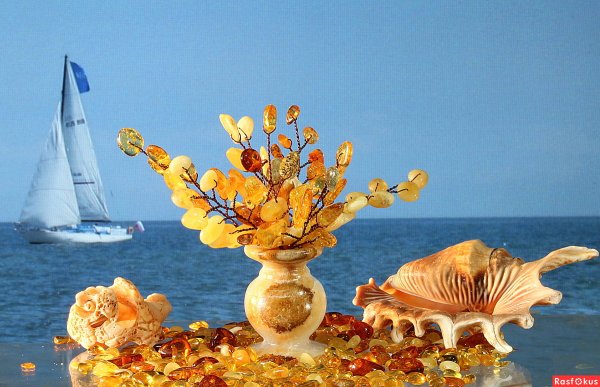 Янтарь в Балтийском море