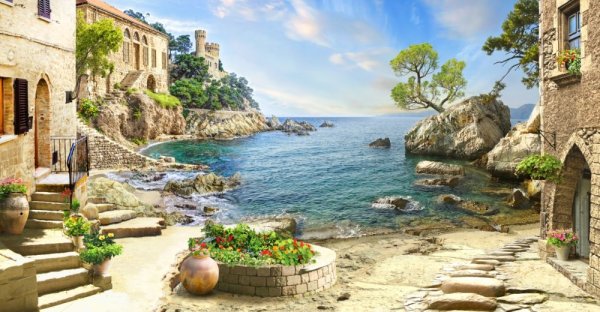 Средиземноморские улочки Аффреско