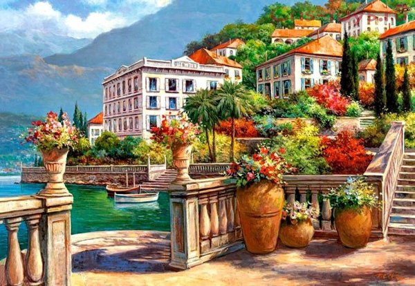 Алмазная мозаика Италия Комо