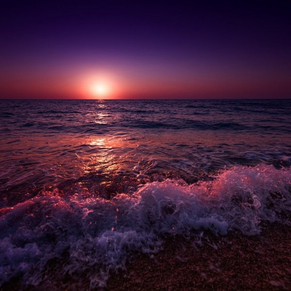 Закат на море