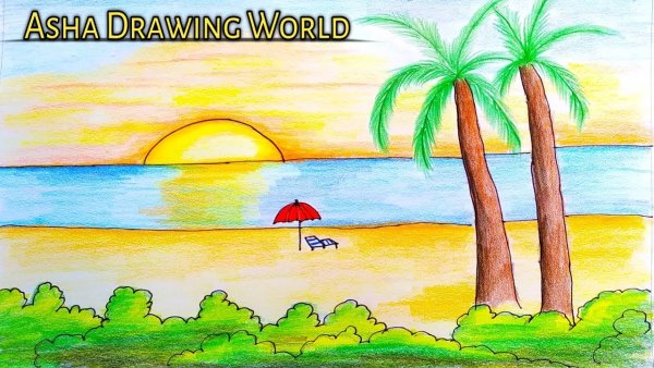 Пейзажи для срисовки