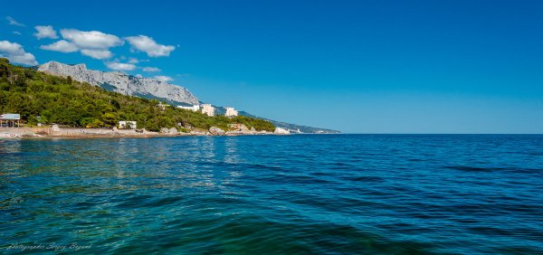 Закат на черном море