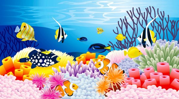 Нарисованный пляж