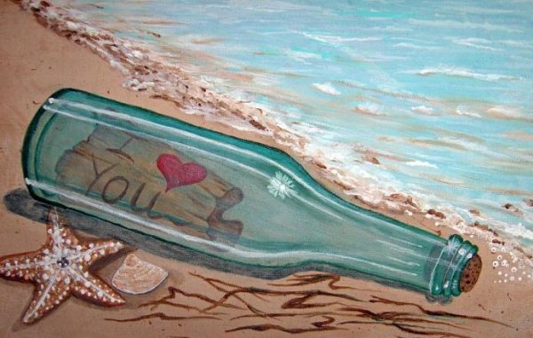 Корабль в бутылке море