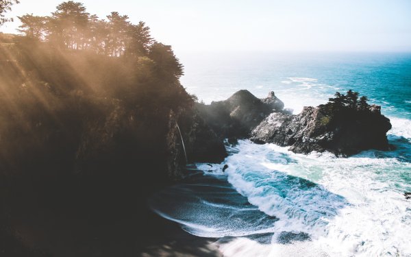 Море волны горы