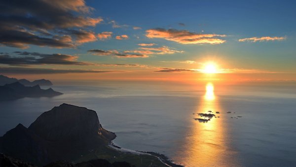 Закат на море
