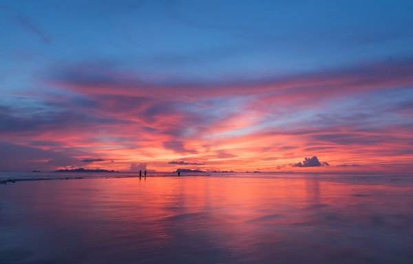 Закат на море