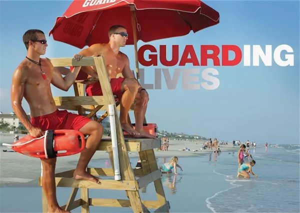 Спасатель на воде мультяшный