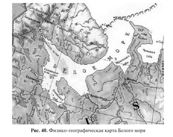 Карта России белое море на карте