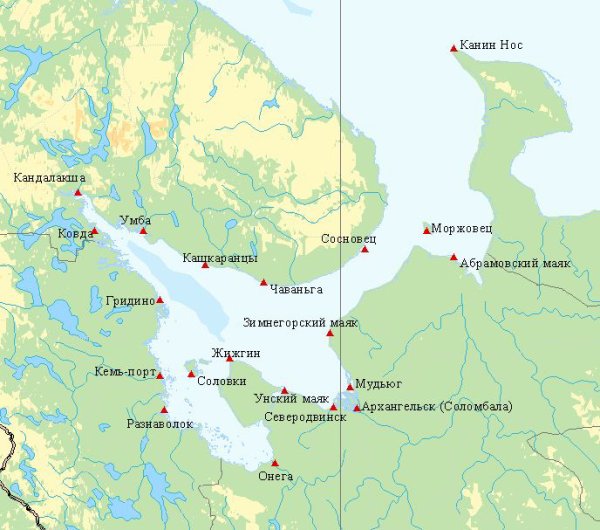 Геологическое строение белого моря