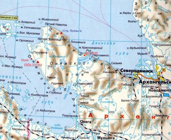 Морская навигационная карта Баренцево море