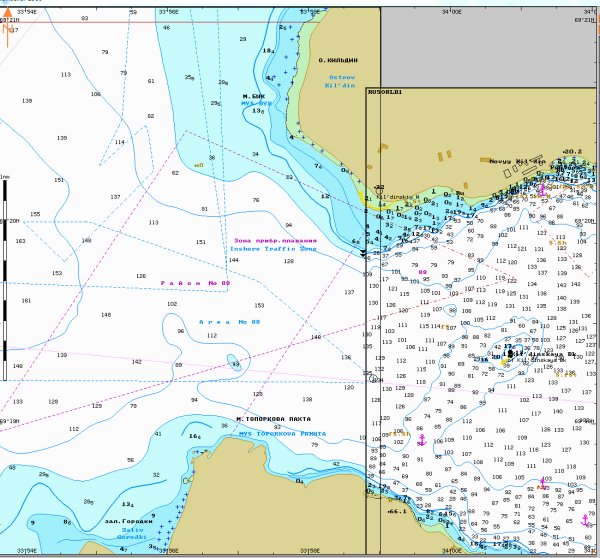 Проливы Северного Ледовитого океана на карте России
