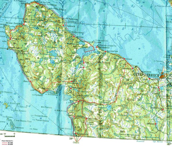 Карта промысловых районов Баренцева моря