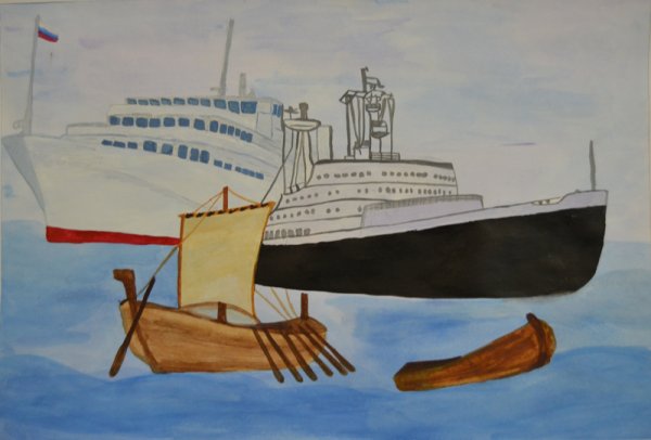 Иллюстрация к стиху Парус Лермонтова