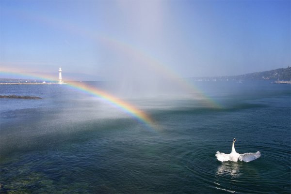 Радуга на море