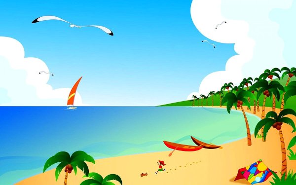 Море рисунок для детей