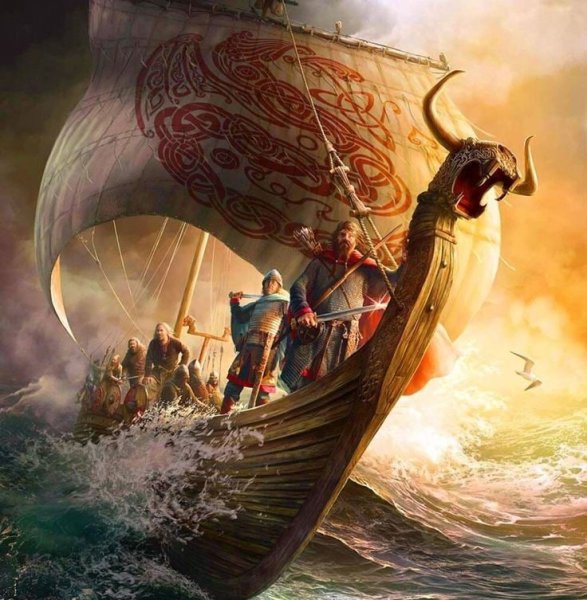 Корабль викингов Драккар