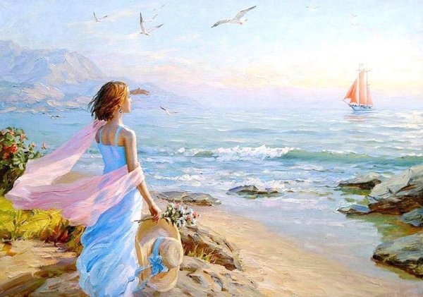 Художник Олег Васянович картины море