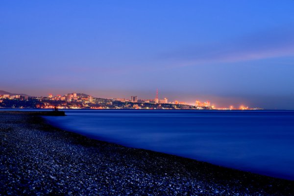 Чёрное море Сочи панорама