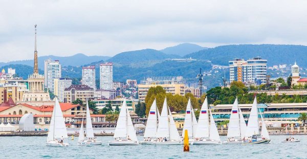 Краснодарский край, Сочи, панорама парк вид на море