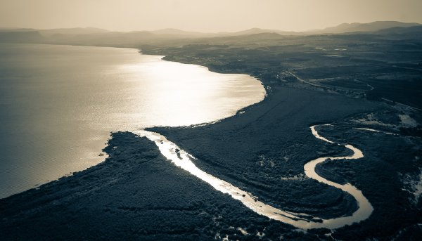 Река Терек впадает в Каспийское море