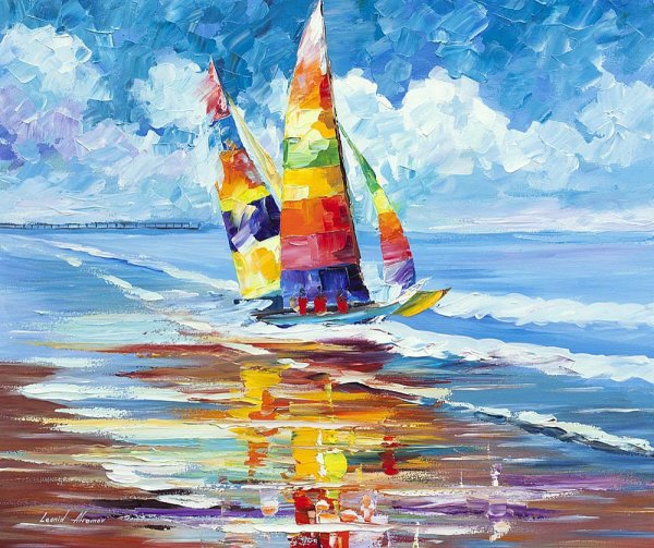 Афремов Леонид море парусник